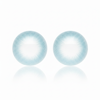 Deux lentilles Azur - couleur naturelle